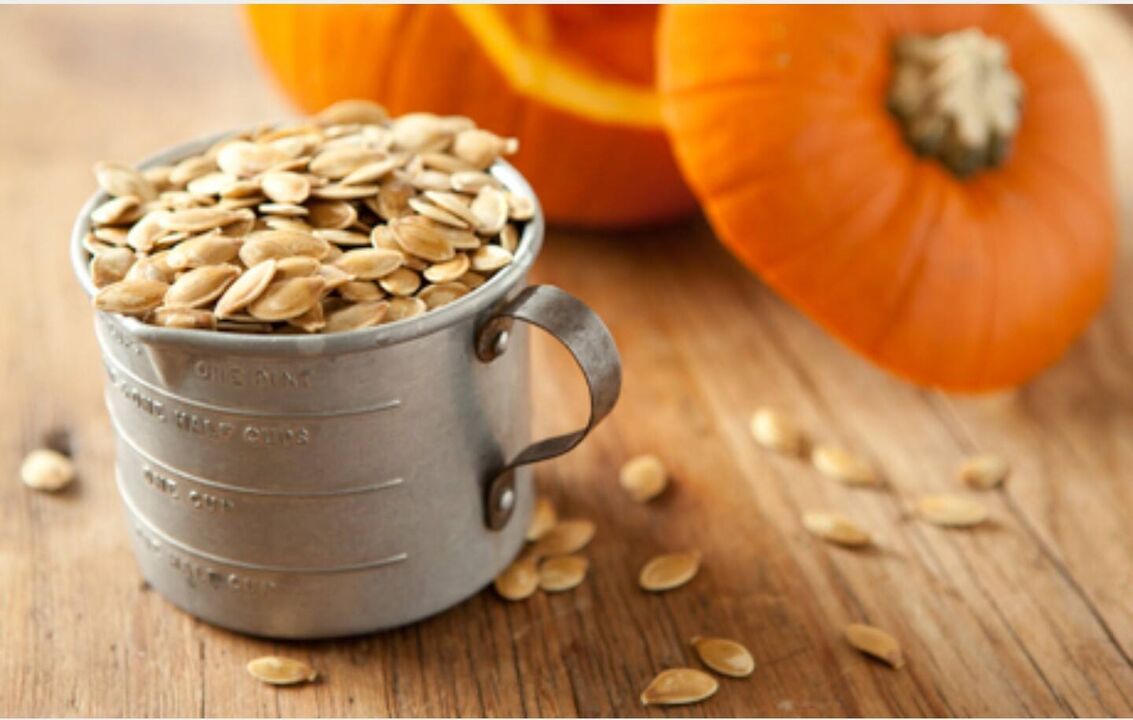 Pumpkin seeds are used to remove parasites