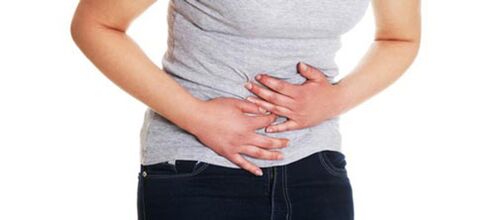 abdominal pain caused by parasites