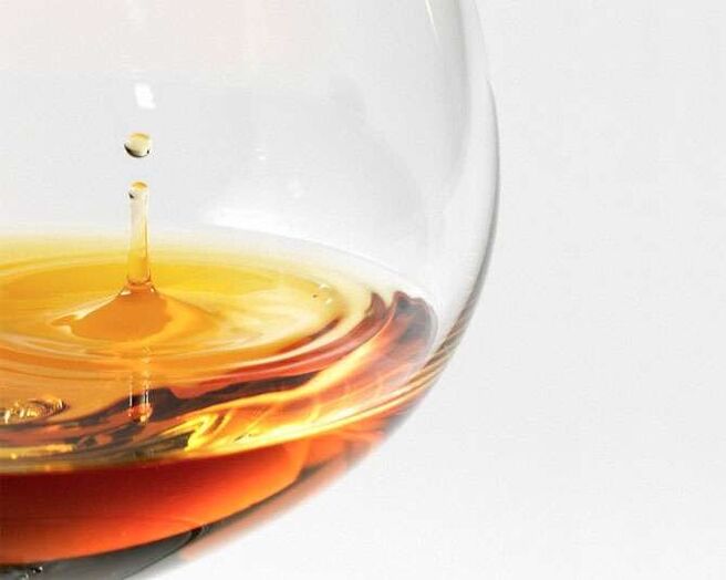 Use cognac to remove parasites from the body