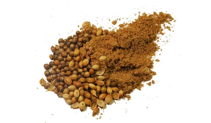 Coriander seed powder is an effective remedy for parasites
